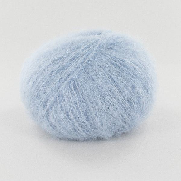 Fonty - Saperlipopette - colori 5030 - bleu tendre (prix pour 1 pelote - Baby suri - soie - mérinos)