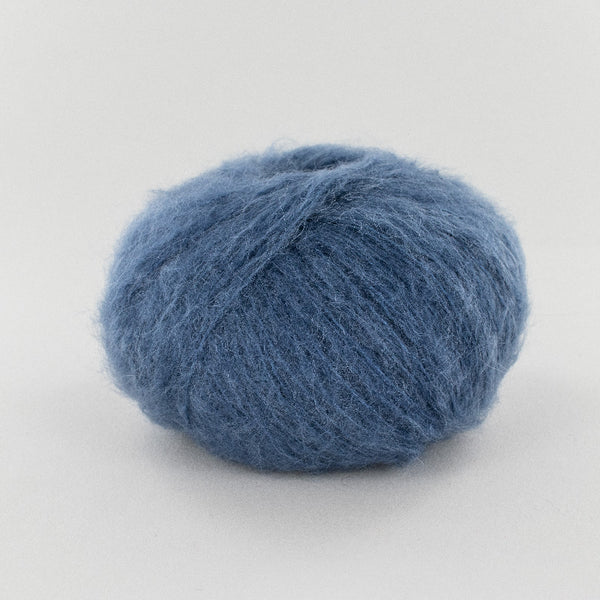Fonty - Saperlipopette - colori 5032 - bleu gris (prix pour 1 pelote - Baby suri - soie - mérinos)