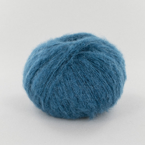 Fonty - Saperlipopette - colori 5035 - bleu canard (prix pour 1 pelote - Baby suri - soie - mérinos)