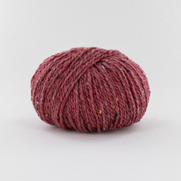 Fonty - super tweed - colori 17 - rouge givré (prix pour 1 pelote)