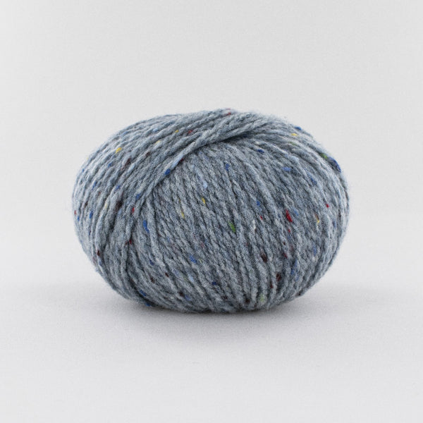 Fonty - super tweed - colori 21 - bleu gris (prix pour 1 pelote)