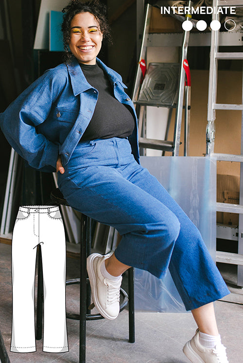 PDF - patron digital : le jeans Dina de Juliana Martejevs -taille XS-3XL (fr/angl/allemand)