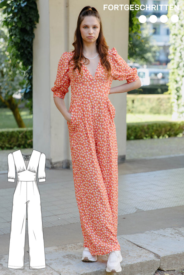 PDF - patron digital de la combinaison Jolène de Juliana Martejevs -taille XS-3XL (fr/angl/allemand)
