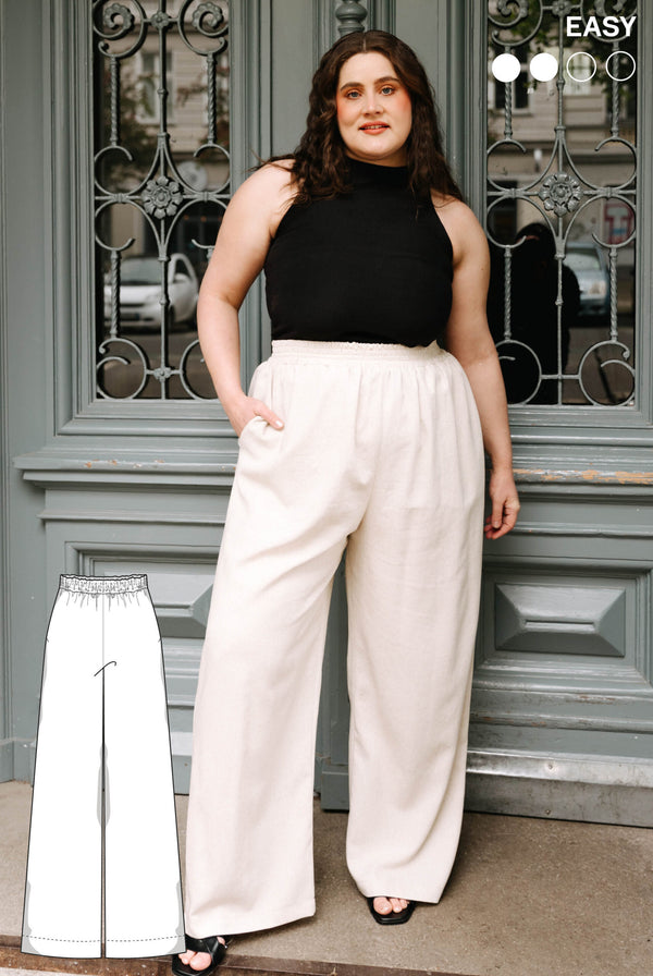 PDF - patron digital : le pantalon Lana de Juliana Martejevs -taille XS-3XL (fr/angl/allemand)