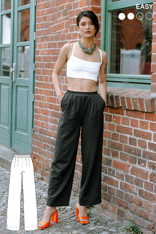 PDF - patron digital : pantalon Leslie de Juliana Martejevs -taille XS-3XL (fr/angl/allemand)