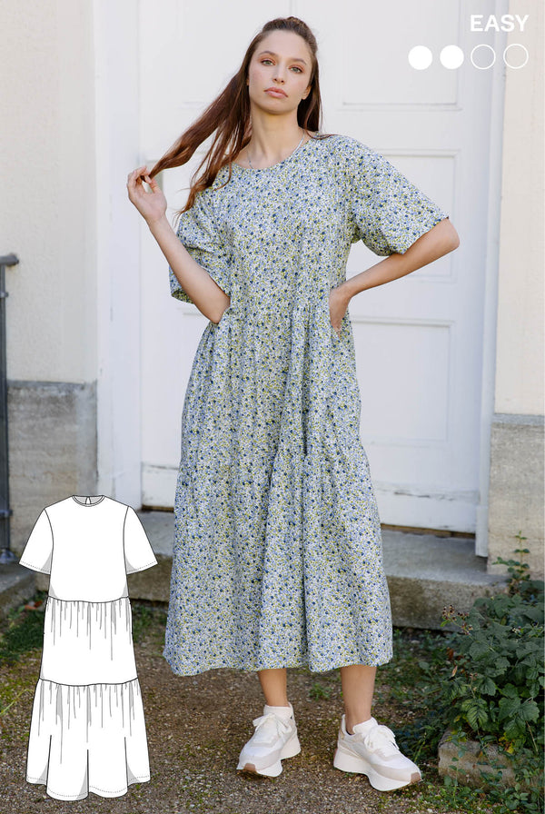 PDF - patron digital de la robe Utah de Juliana Martejevs -taille XS-3XL (fr/angl/allemand)