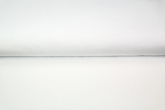 Bord cote tubulaire blanc - Oeko-tex( prix par 10cm)