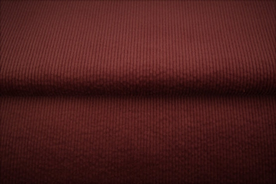 Velours grosses côtes lavé - merlot 1114 - 97% coton et 3% élasthanne - Oeko-tex (Prix pour 10cm)