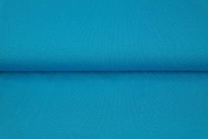 Jersey de coton uni couleur bleu océan - S099 certifié Oeko-tex (prix pour 10cm)
