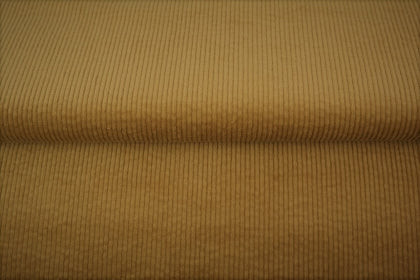 Velours grosses côtes lavé - moutarde 35 - 97% coton et 3% élasthanne - Oeko-tex (Prix pour 10cm)