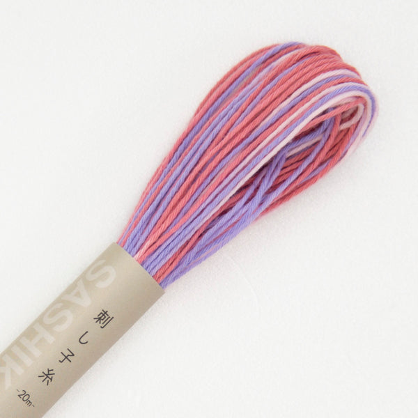 Fil sashiko de marque Olympus - Dégradé de parme/violet n°73 - 20m (prix à la pièce)