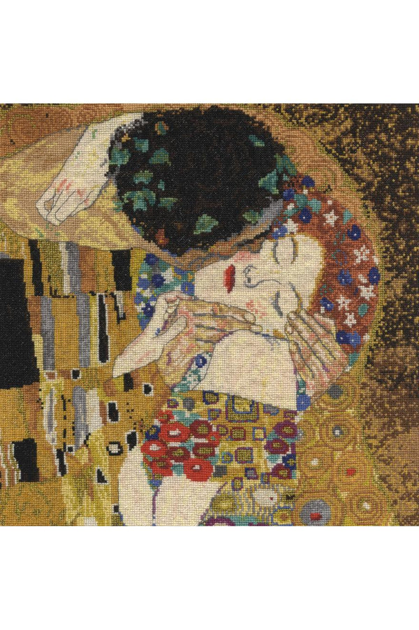 Le baiser de Gustav Klimt DMC au point de croix - kit complet  (prix pour l'ensemble)