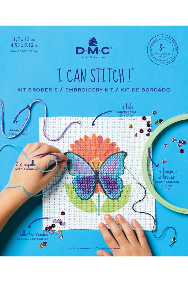 Kit demi point - papillon de marque DMC  - kit complet  (prix pour l'ensemble)
