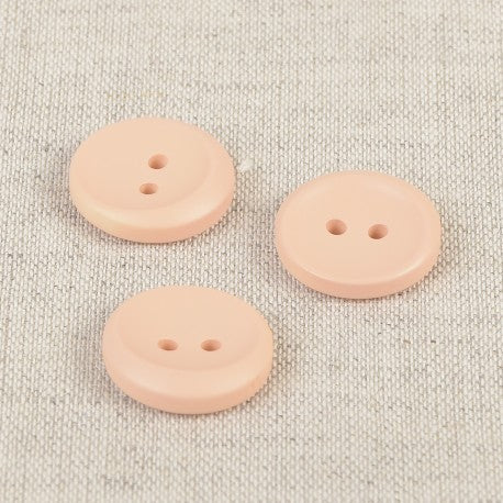 Boutons pastel - sable rosé de 17mm - (prix à la pièce)