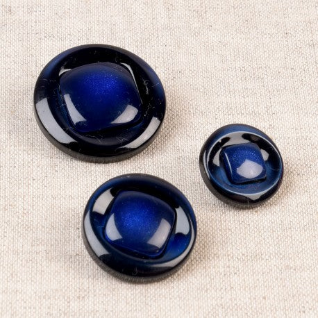 Boutons à queue bleu - 18mm (prix à la pièce)
