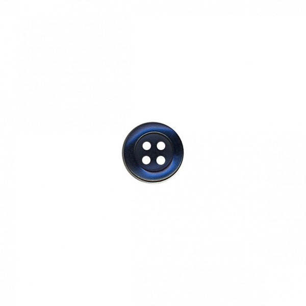 Boutons chemise bleu marine - 9mm - 4 trous (prix à la pièce)