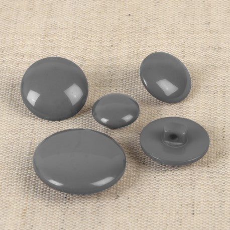 Boutons à pied de 22mm - anthracite (prix à la pièce)