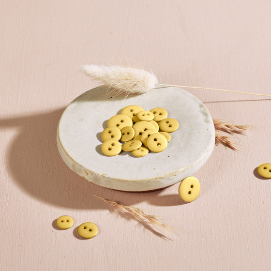 Boutons classic mat lemon - Atelier Brunette - 10mm (prix à la pièce)