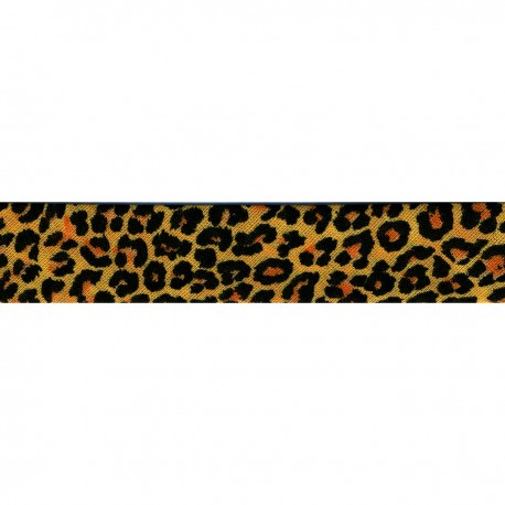 Biais léopard 20mm (prix au mètre)