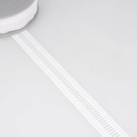 Galon de broderie jour échelle blanche - 25mm (prix au 50cm)