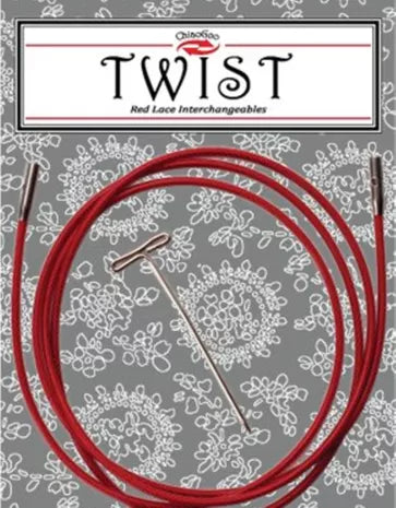 Twist Red Lace interchangeables - Small (prix pour le set: cable et clé de serrage adaptée)