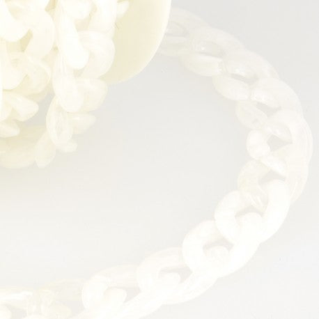 Chaîne pour accessoires à maillons - blanc (prix au 10cm)