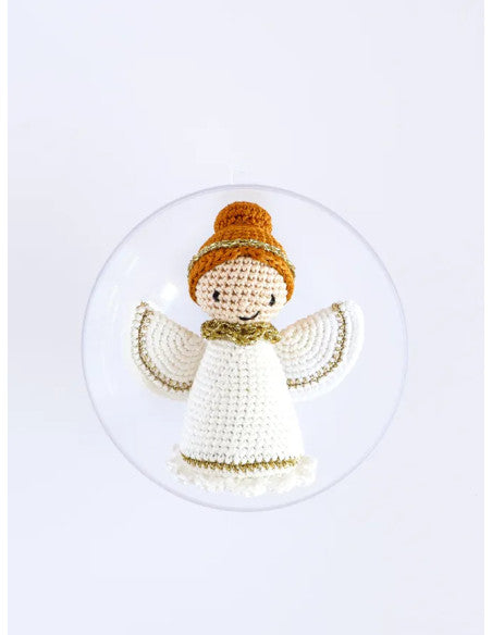 Coffret boule de noel amigurumi - ange (prix pour le kit)