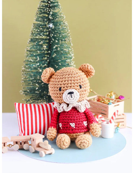 Coffret boule de noel amigurumi - ourson (prix pour le kit)