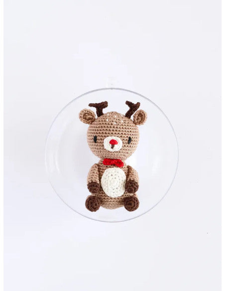 Coffret boule de noel amigurumi - renne (prix pour le kit)