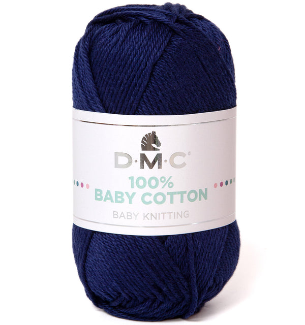 DMC - 100% baby cotton  - Bleu marine 758 (prix pour 1 pelote)