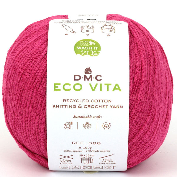 DMC - Eco vita - fil de coton recyclé pour le crochet et le tricot - 155 (prix pour 1 pelote)