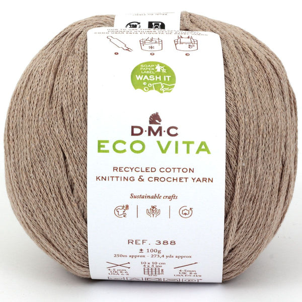 DMC - Eco vita - fil de coton recyclé pour le crochet et le tricot - 111 (prix pour 1 pelote)