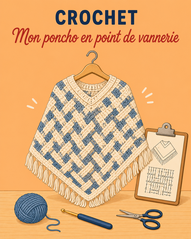 Haken – Mijn poncho in mandsteek of variatie