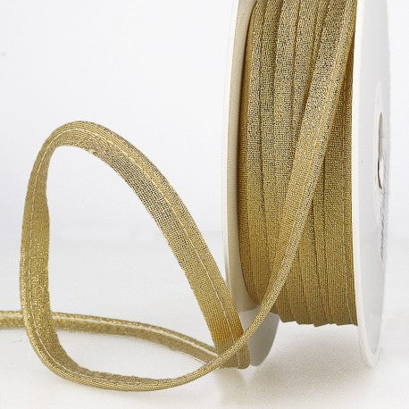 Passepoil lurex or jaune (prix au mètre)
