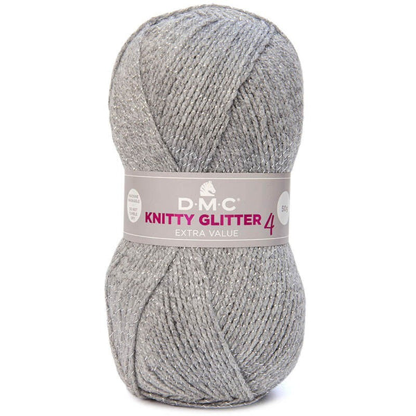 DMC - Knitty glitter gris argenté (prix pour 1 pelote)