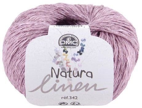 DMC - Nature Linen - fil de lin/viscose/coton - rose parme 136 (prix pour 1 pelote)