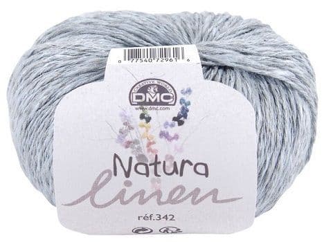DMC - Nature Linen - fil de lin/viscose/coton - gris bleuté 71 (prix pour 1 pelote)