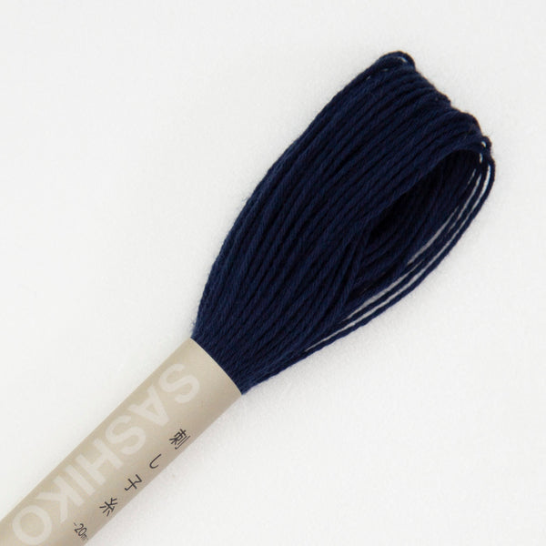 Fil sashiko de marque Olympus - bleu indigo foncé n°11 - 20m (prix à la pièce)
