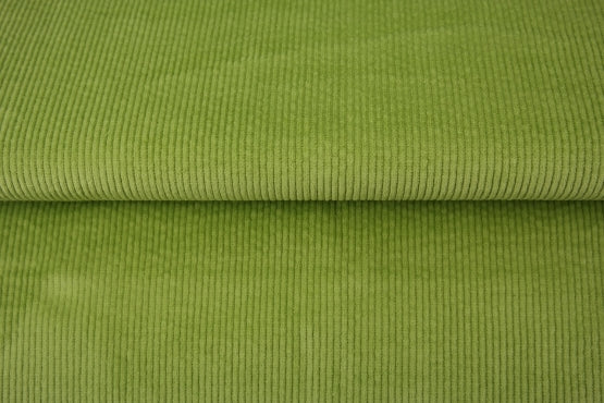 Velours grosses côtes lavé - mousse 1010 - 97% coton et 3% élasthanne - Oeko-tex (Prix pour 10cm)