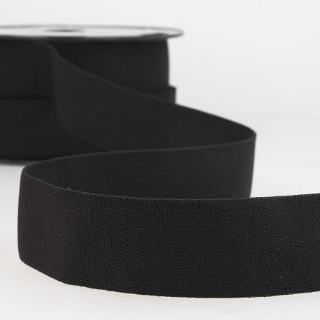 Elastique doux boxer et lingerie 15mm - noir (prix au mètre)