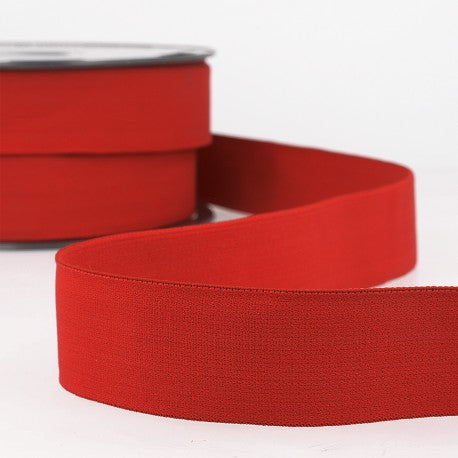 Elastique doux boxer et lingerie 15mm - rouge (prix au mètre)