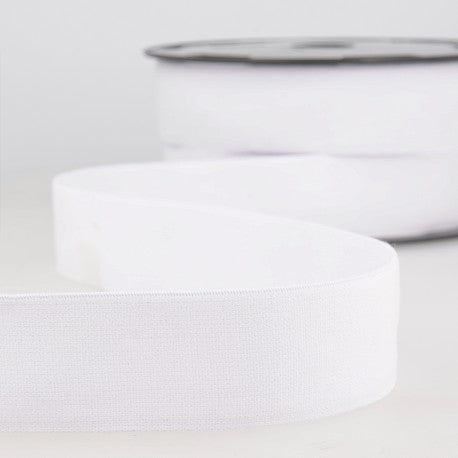 Elastique doux boxer et lingerie 15mm - blanc (prix au mètre)