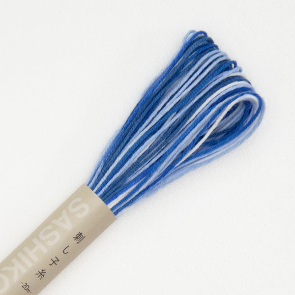 Fil sashiko de marque Olympus - Dégradé de bleu n°52 - 20m (prix à la pièce)