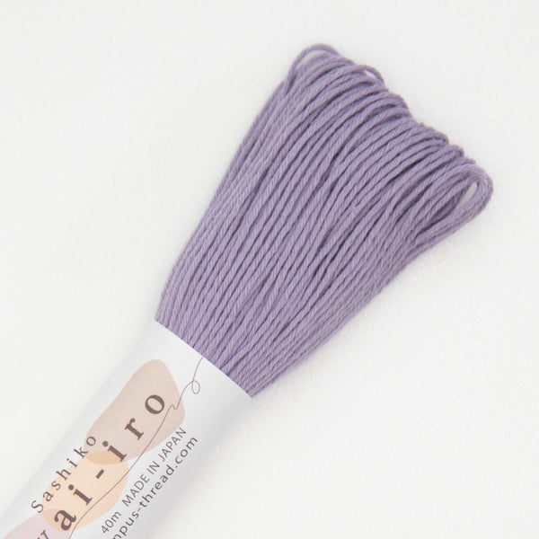 Fil sashiko awa iro / pastel Mauve A10 de marque Olympus - 40m (prix à la pièce)