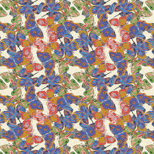 Superbe coupon 3m de popeline Art Gallery Fabrics - "Eve papillons" - 110cm de large