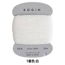 Fil kogin de marque Daruma - blanc 01  - 20m (prix à la pièce)