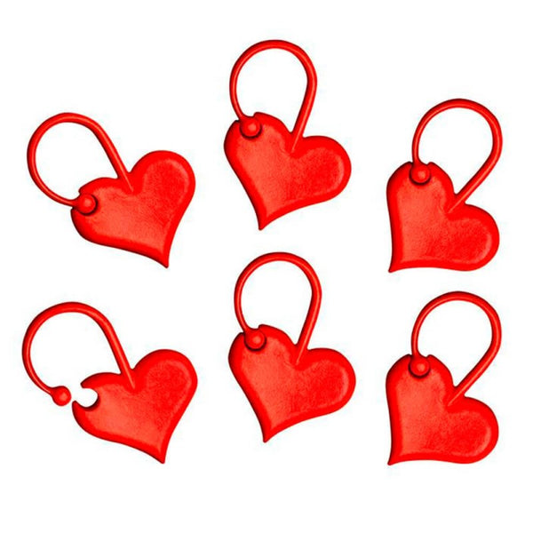Marqueurs de mailles Addilove - coeur rouge (prix à la pièce)