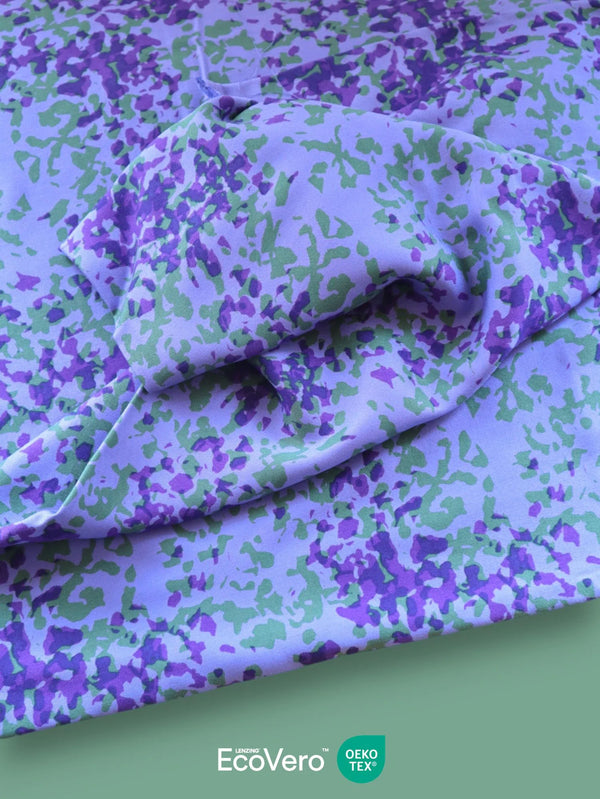 Twill de viscose " Iris violet blue" Eco-Vero de Mind the maker (Prix pour 10cm)