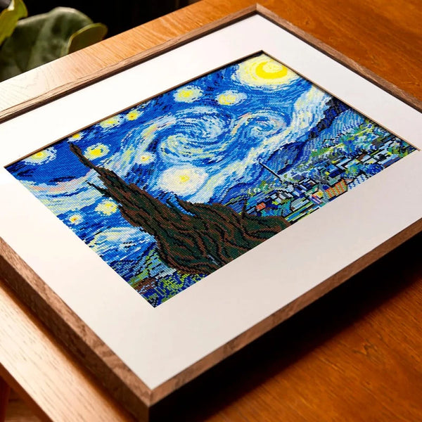 Kit à broder point de croix - La nuit étoilée - marque DMC (prix pour le kit)