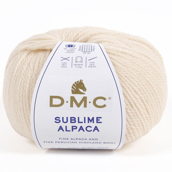 DMC - Sublime Alpaca - couleur 103 crème (prix pour 1 pelote)